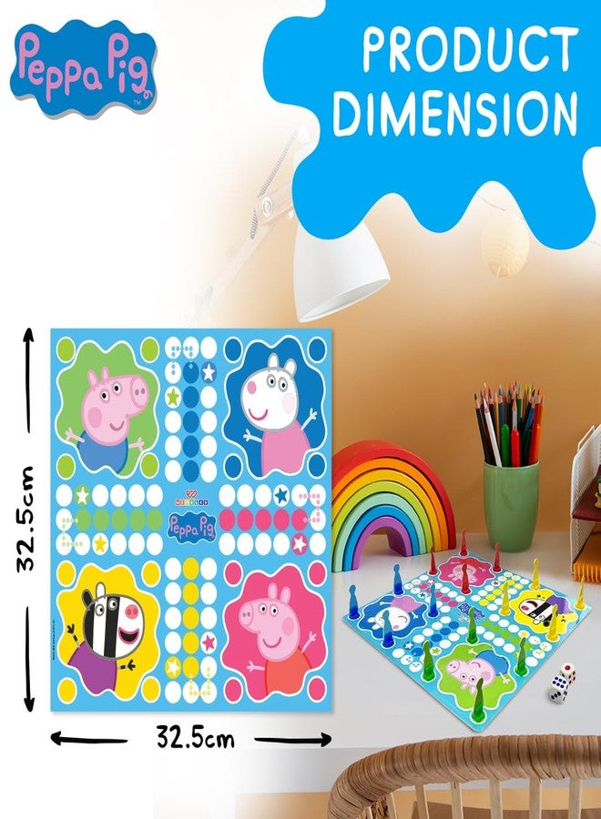 Wembley Peppa Pig Magnetic Ludo Board Game for Kids 2 in 1 Snake and Ladder Children's Games Family Fun Indoor Games Ideal for Birthday Gift - Image 2